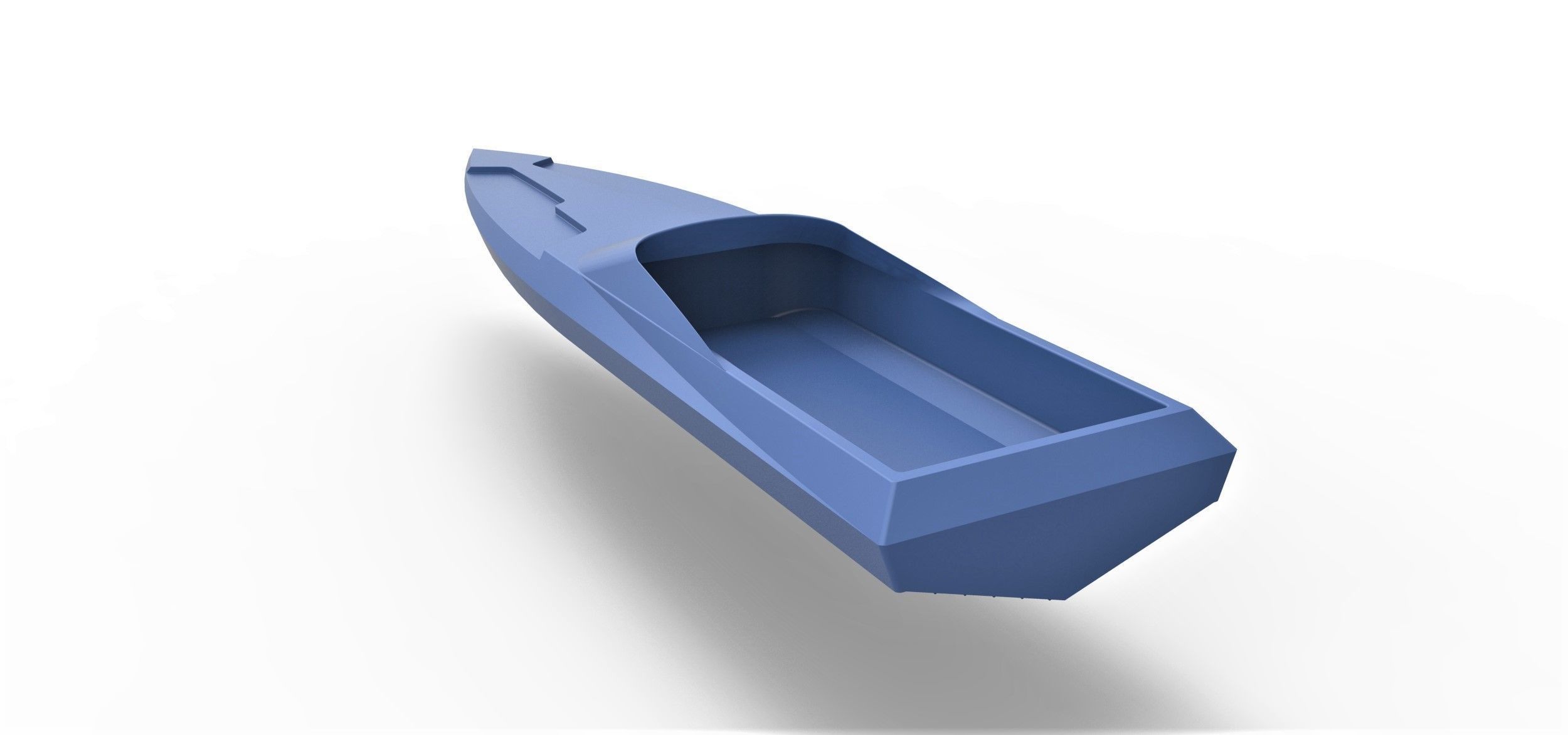 Speed boat hull Scale 1 to 24 3D print model_11