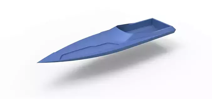 Speed boat hull Scale 1 to 24 3D print model