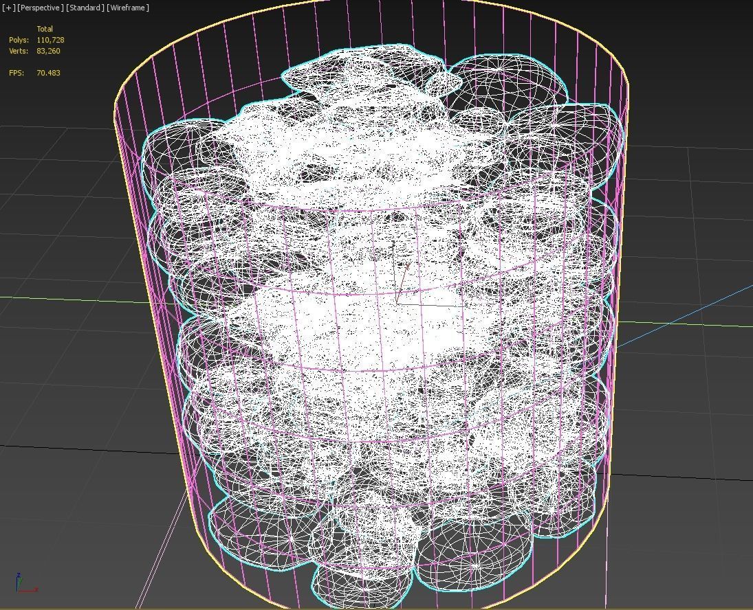 Stones pile of coal 3D model_13