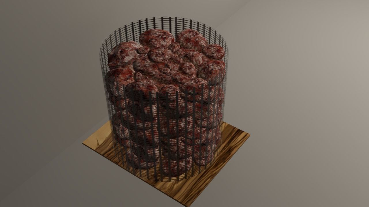 Stones pile of coal 3D model_9