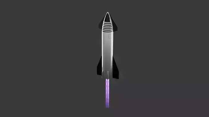 Starship - Lowpoly rocket