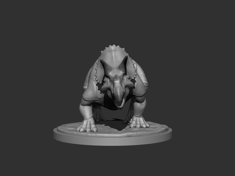 3D Triceratops for Printing 3D print model_1