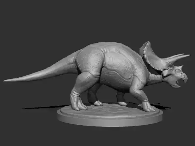 3D Triceratops for Printing 3D print model