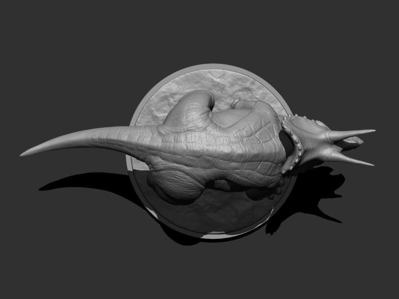 3D Triceratops for Printing 3D print model_4