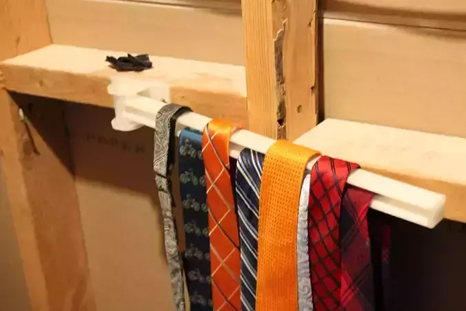 Swing Arm Tie Rack 3D print model