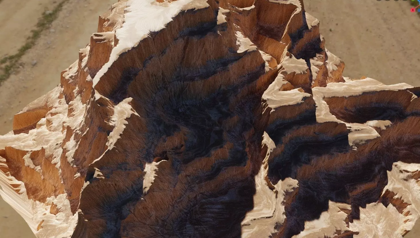 canyon Terrain 4k Free 3D model
