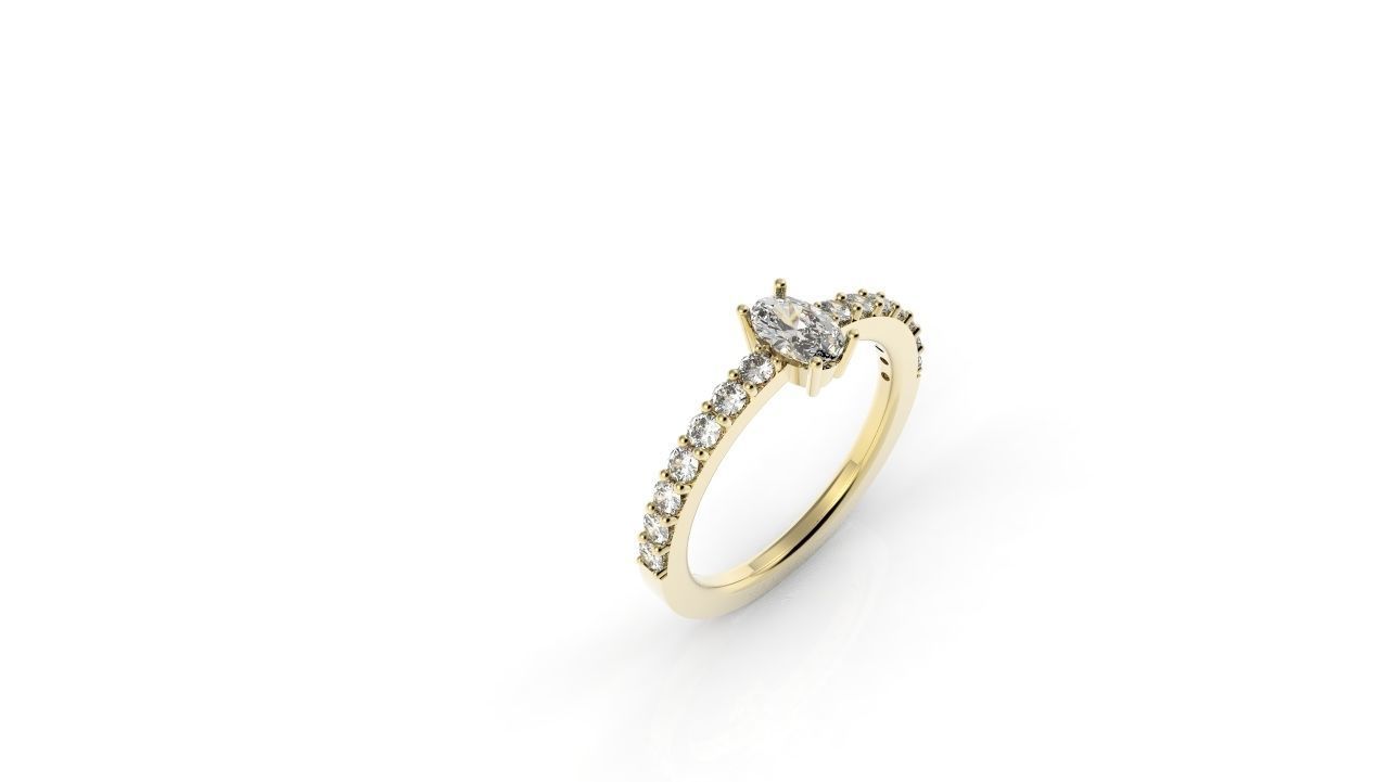 Ring Sapphire Infinite Engagement  3D print model_3