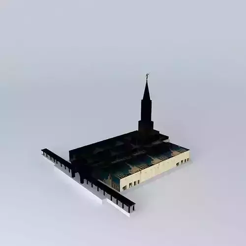 LDS. Templo Mormon,Toronto Ontario 44th.operating Temple Free 3D model