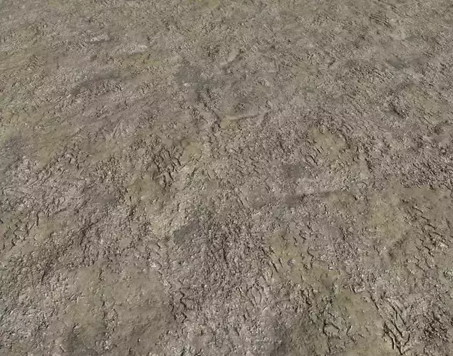 Dirty muddy terrain PBR