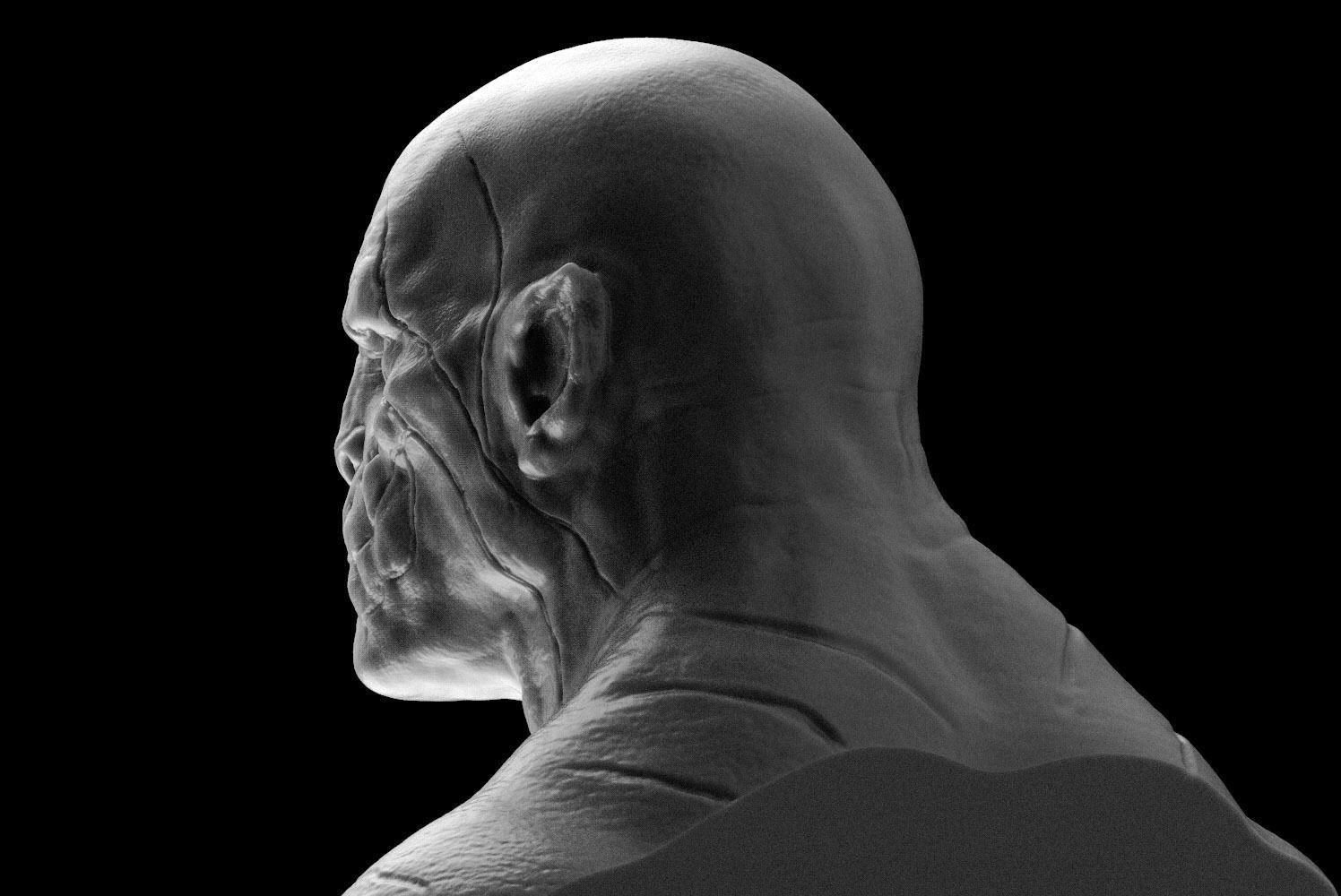 Azog Bust 3D print model_8