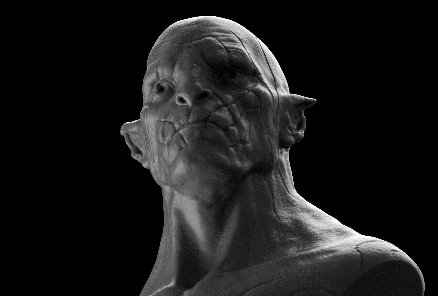 Azog Bust 3D print model_9