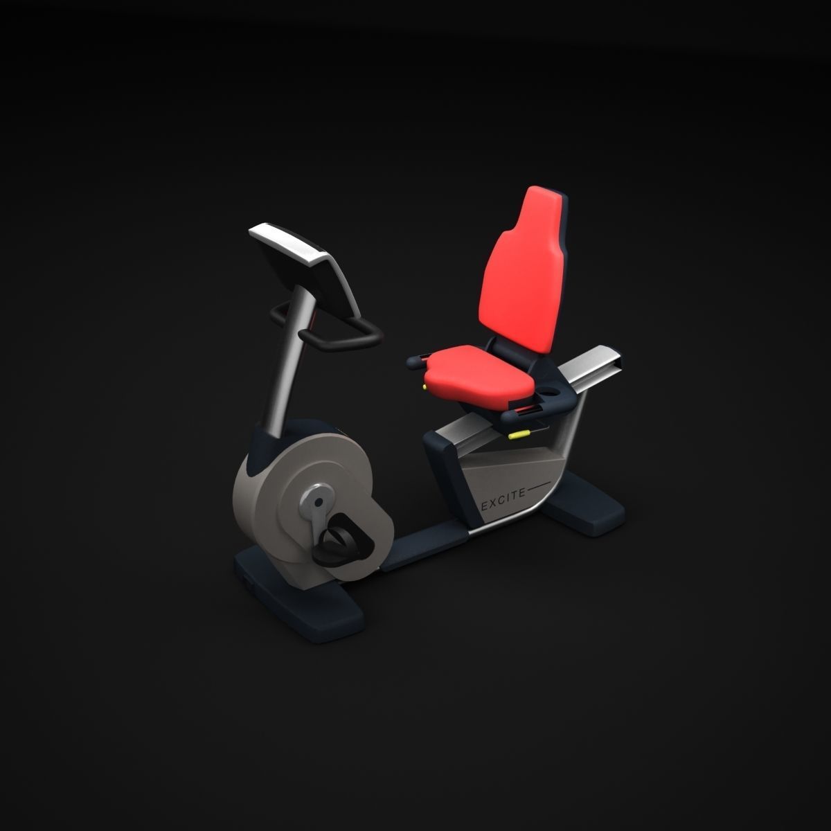 Recline machine 3D model_4