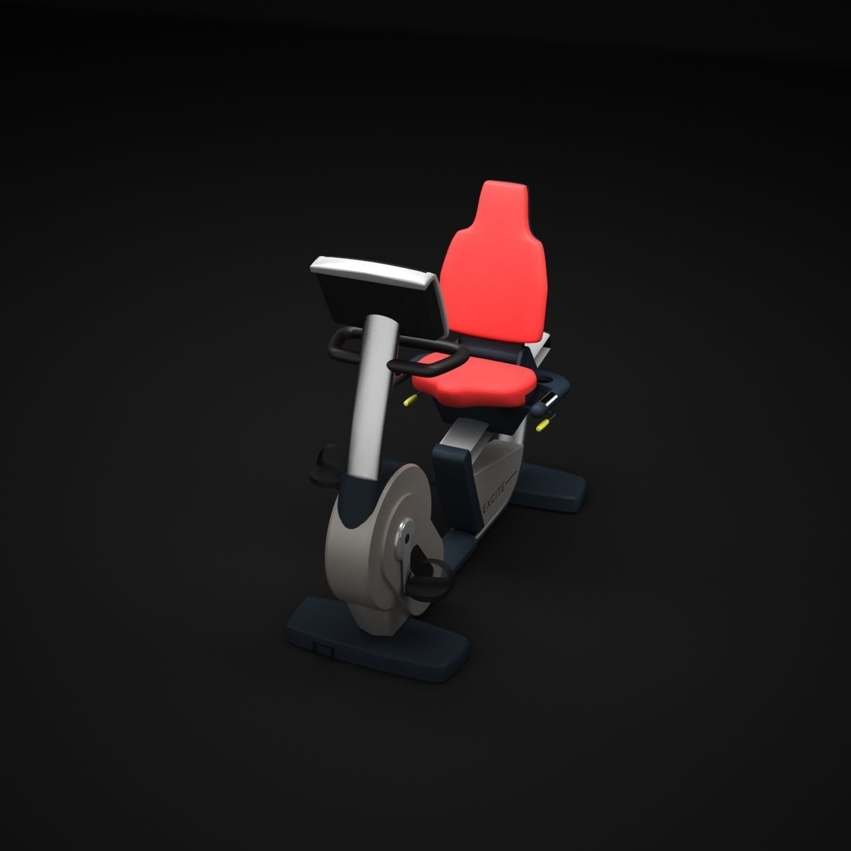 Recline machine 3D model_5
