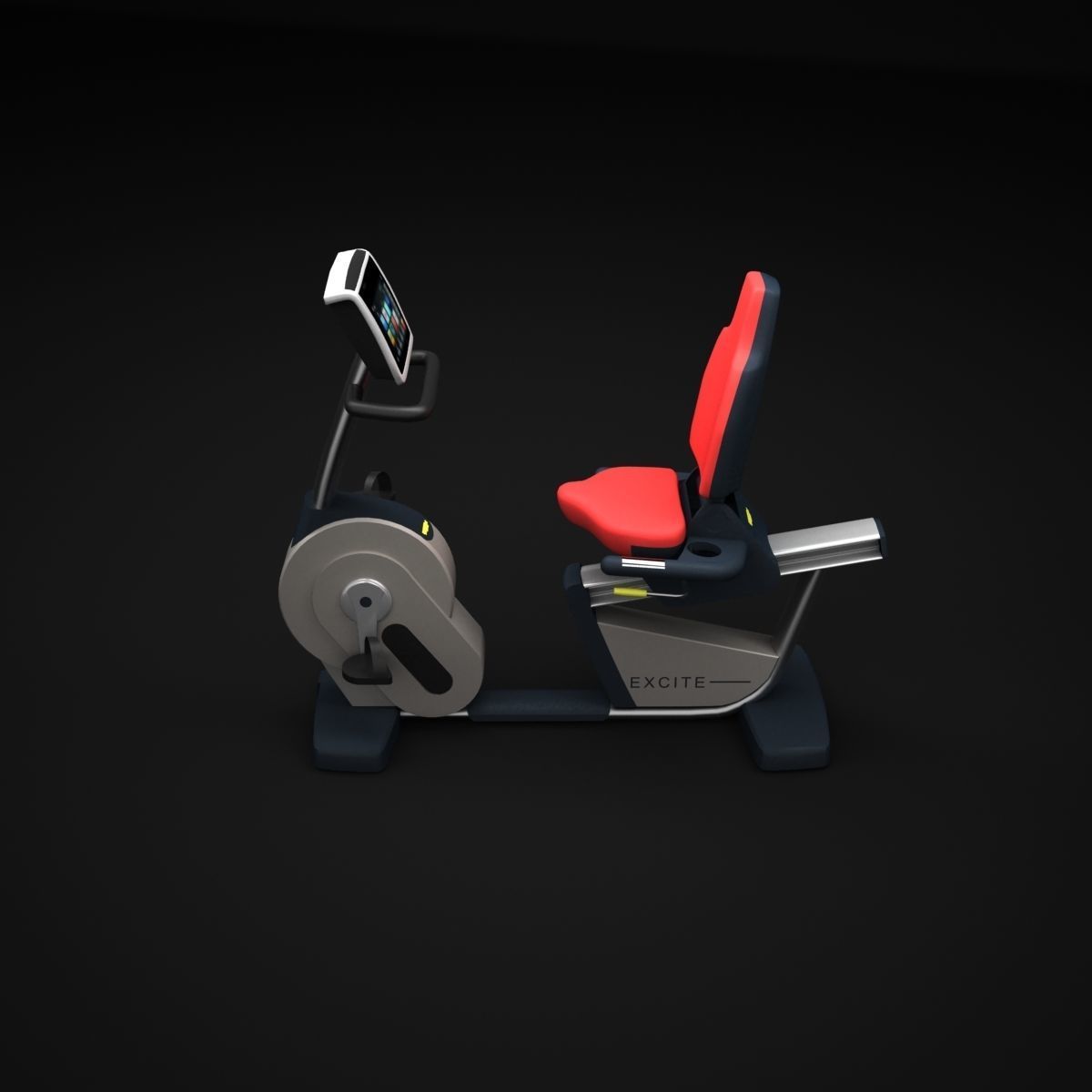 Recline machine 3D model_3