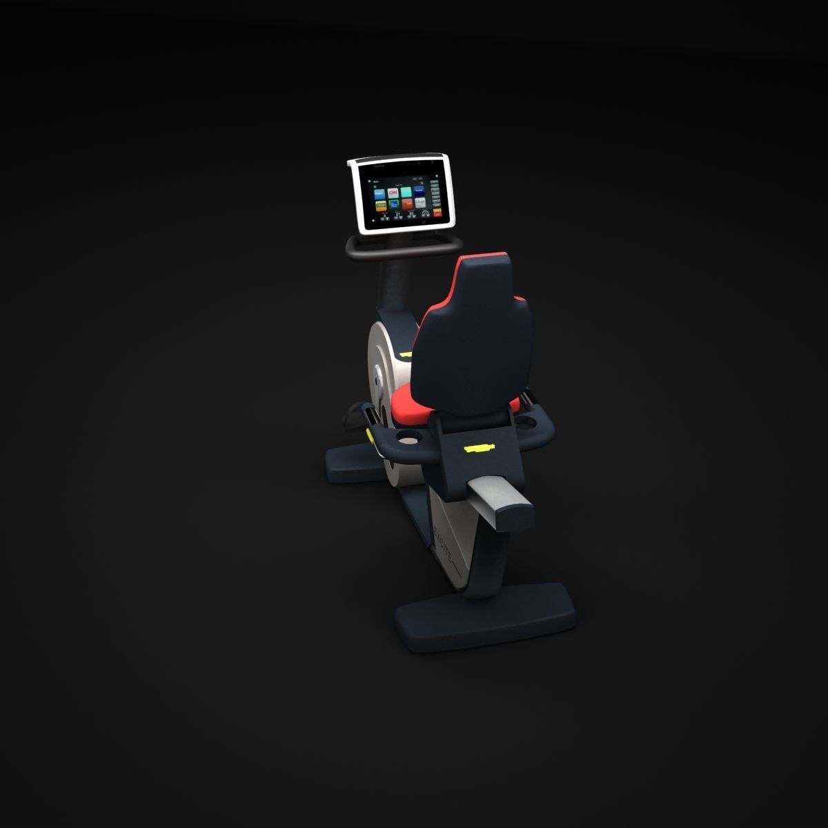 Recline machine 3D model_1