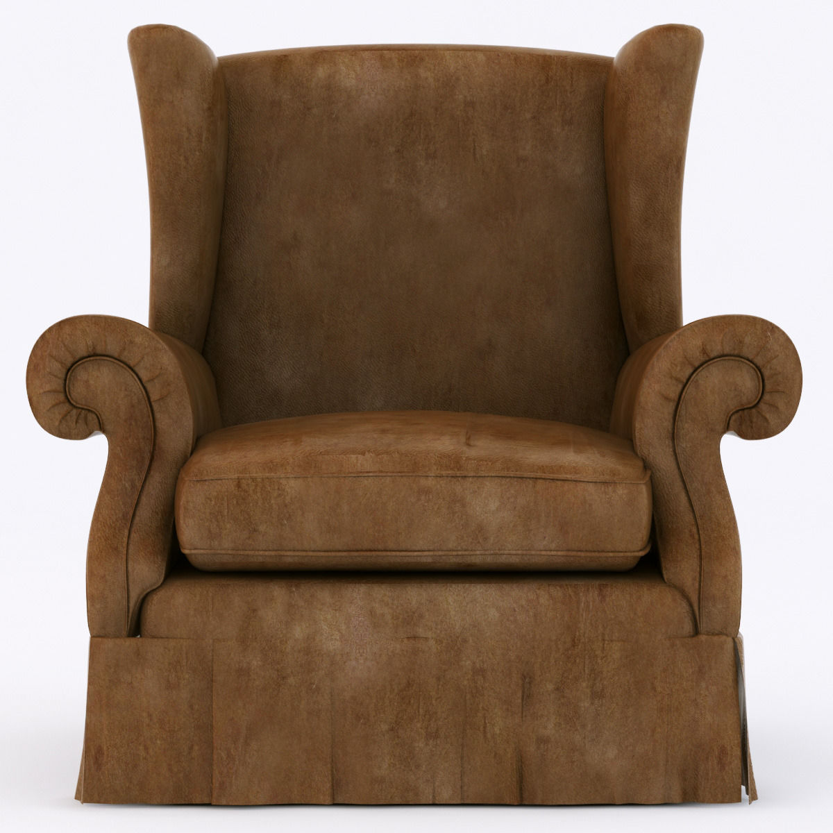 sinatra leather armchair 3D model_1