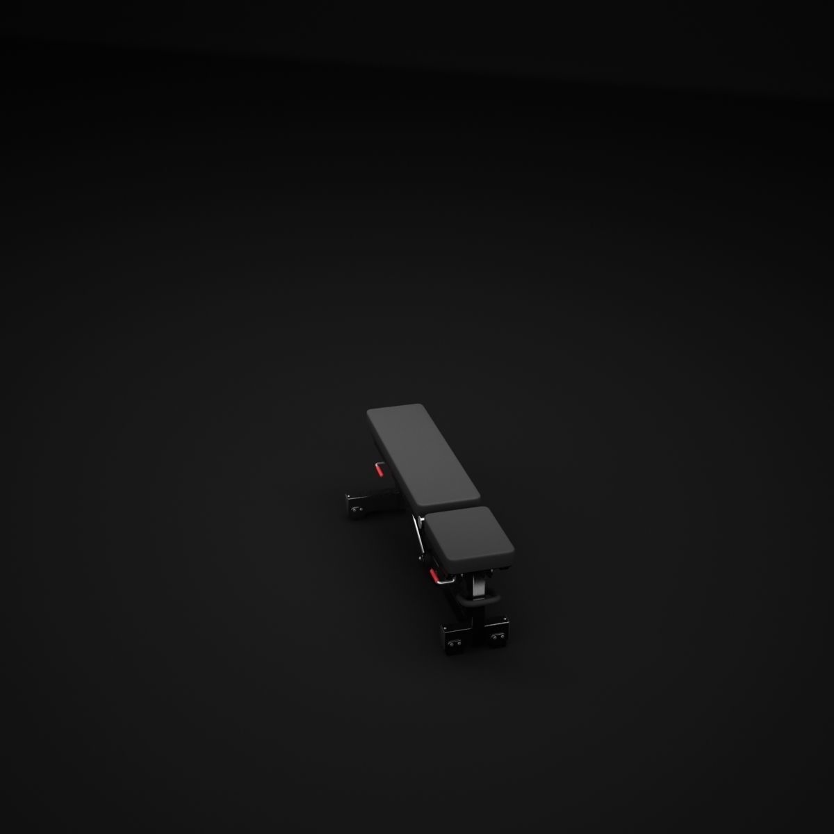 Adjustable bench 3D model_1