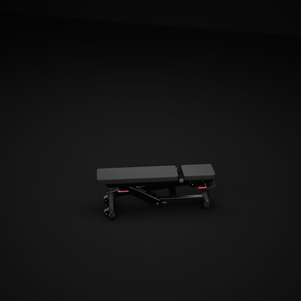Adjustable bench 3D model_3