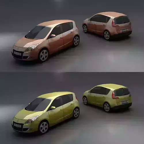 Renault Scenic Low-poly 3D model