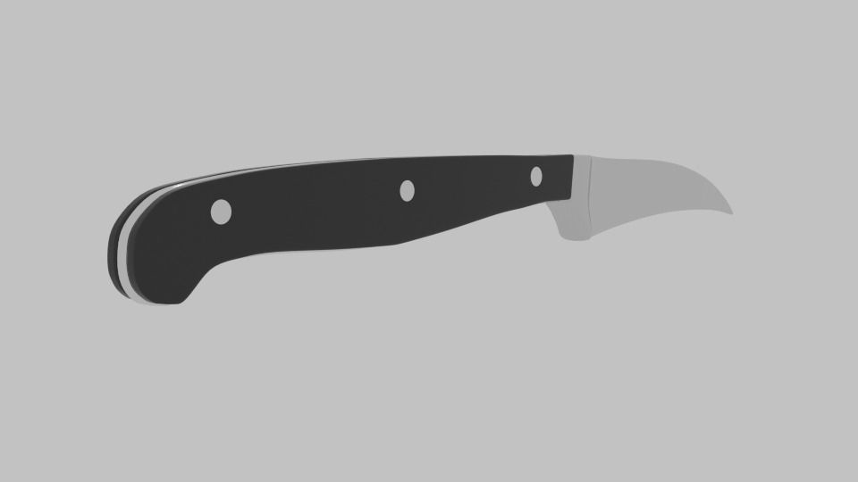Spitzenklasse knife Low-poly 3D model_1