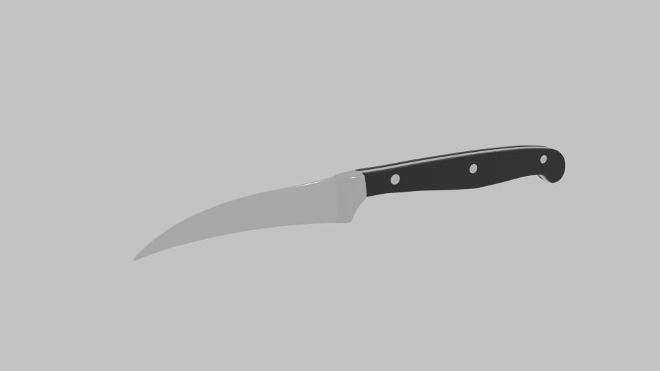 Spitzenklasse knife Low-poly 3D model_0