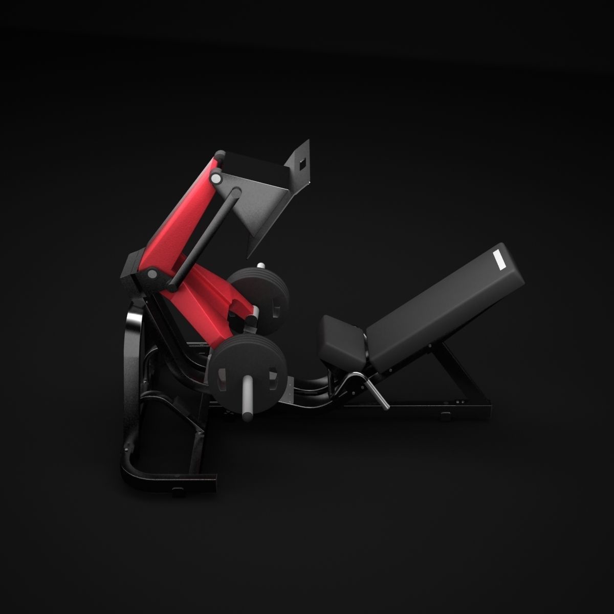Leg Press 3D model_3