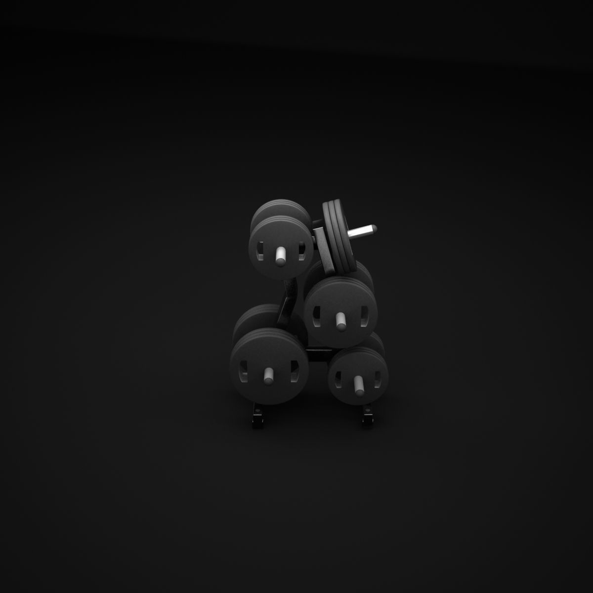 Plate Tree 3D model_3