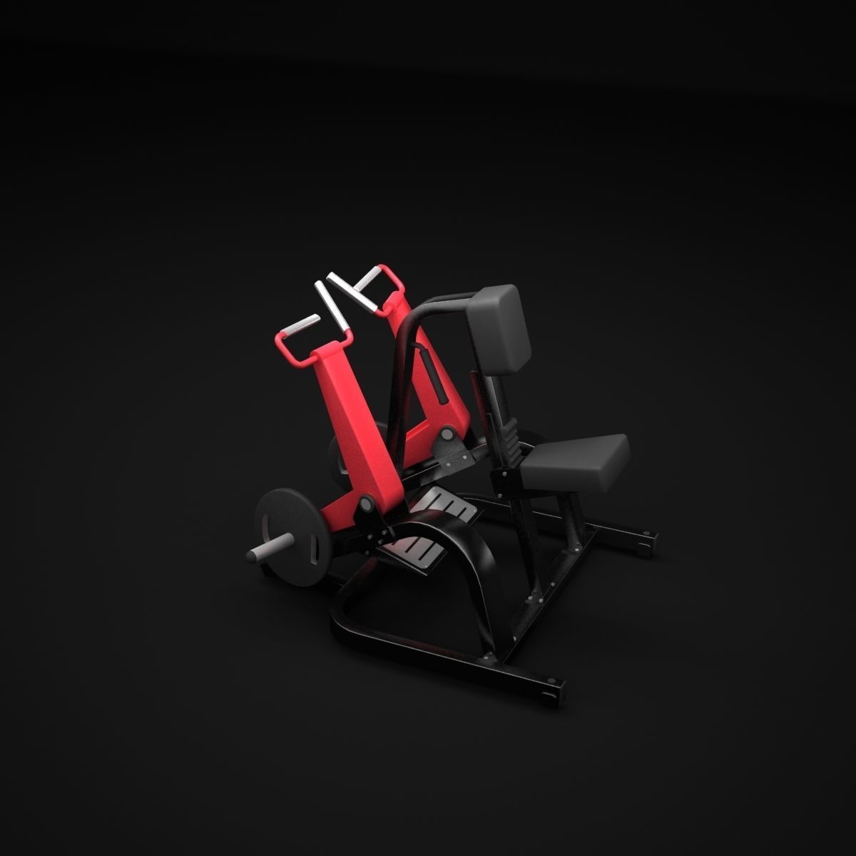 Row Machine 3D model_2
