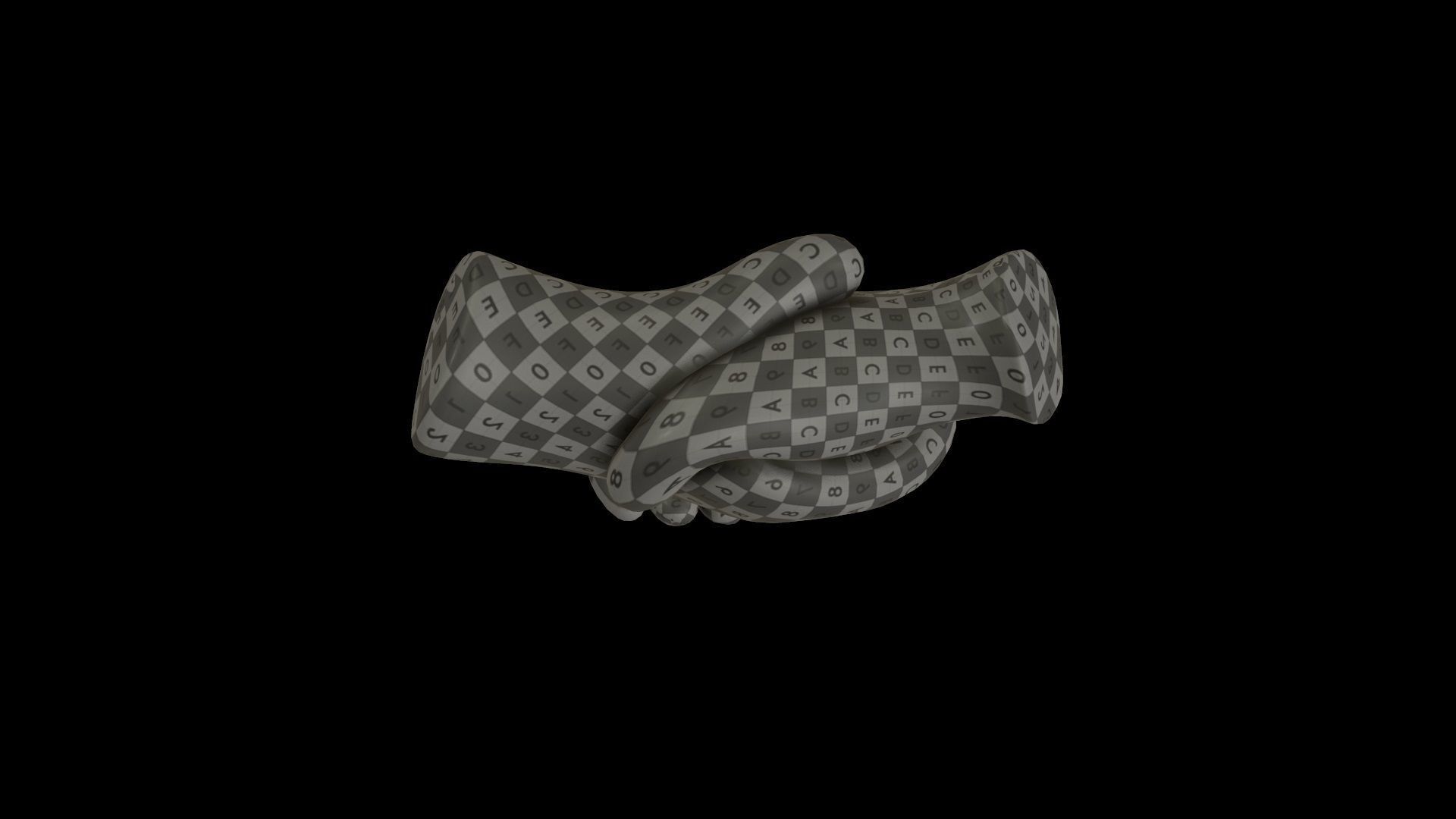 EMOJI HANDSHAKE ICON  Low-poly 3D model_6