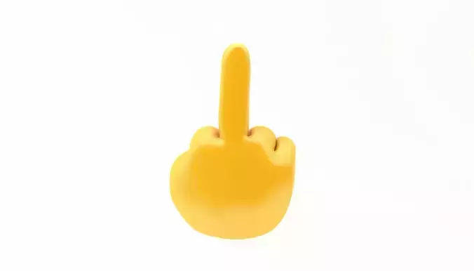 EMOJI HAND MIDDLE FINGER ICON 