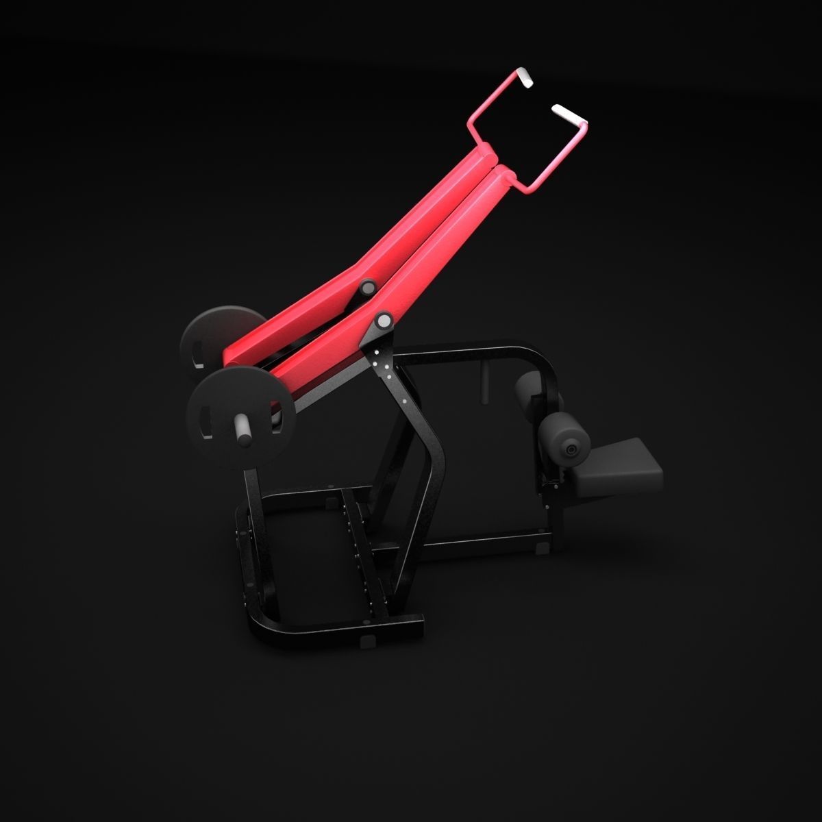 Wide Pull Down 3D model_3