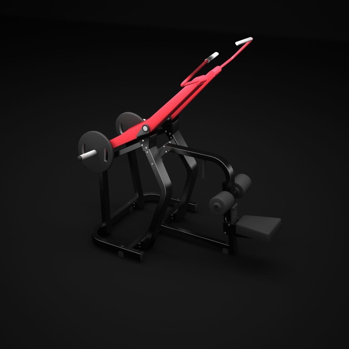 Wide Pull Down 3D model_2