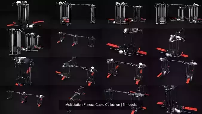 Multistation Fitness Cable Collection 