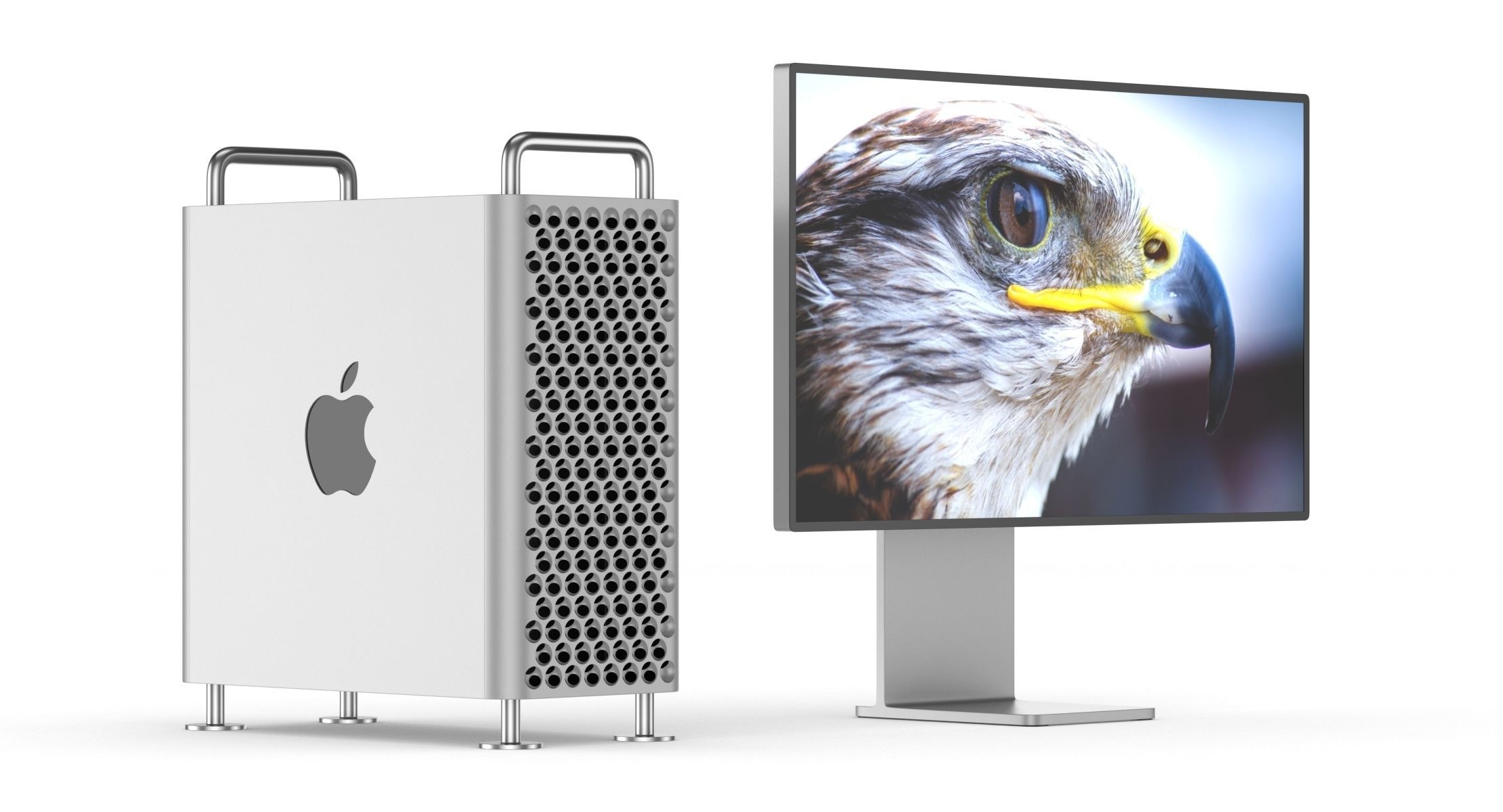 Apple Mac Pro 2019 Set 3D model_3