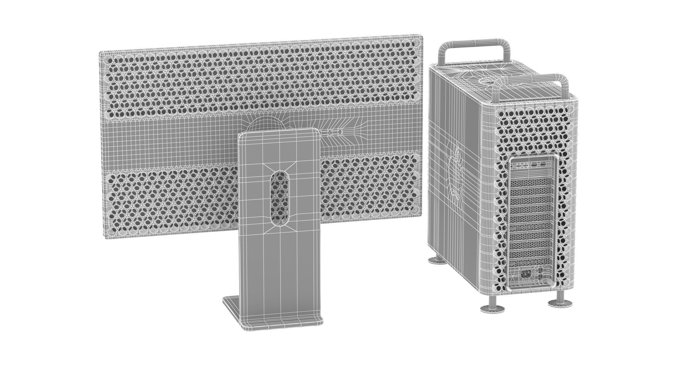 Apple Mac Pro 2019 Set 3D model_17
