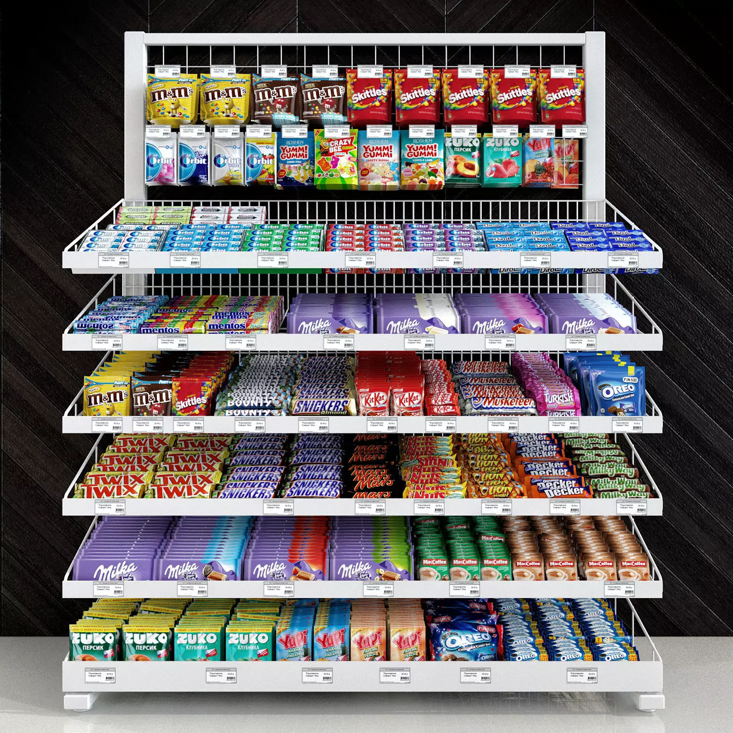 Candy rack 3D model_0