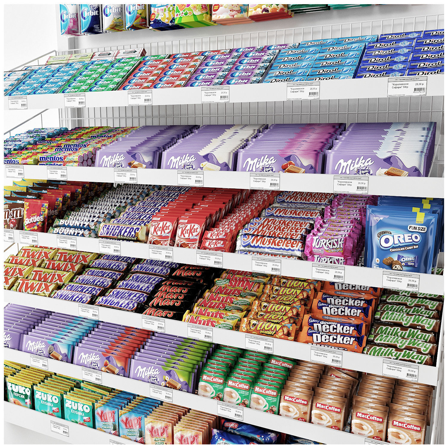 Candy rack 3D model_1