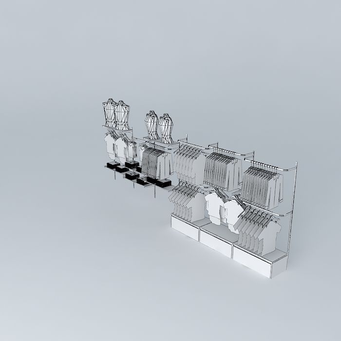 rack rail, with shelves and rts Free 3D model_3
