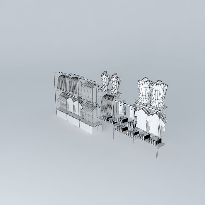 rack rail, with shelves and rts Free 3D model_4