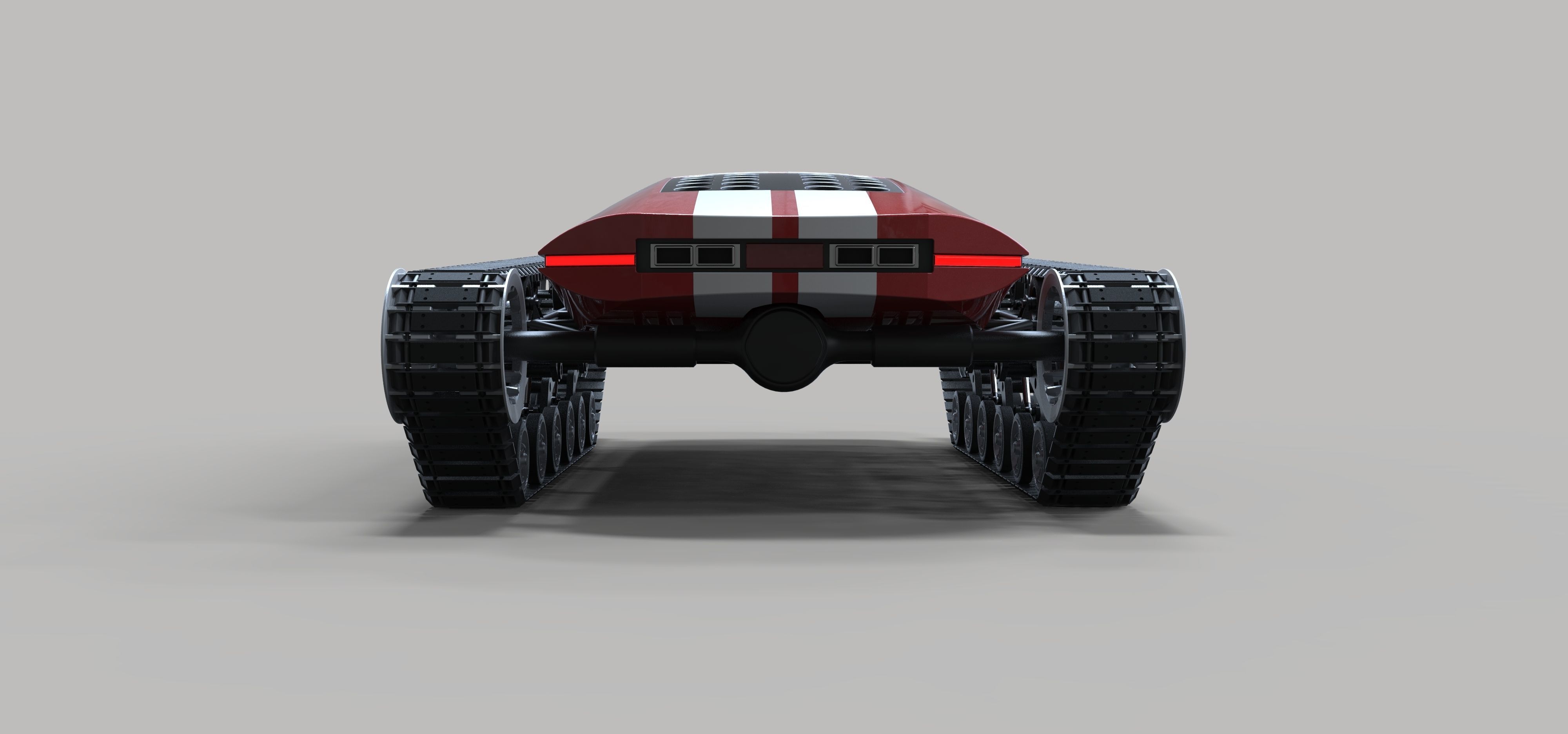 Concept tracked sport car 3D model_16