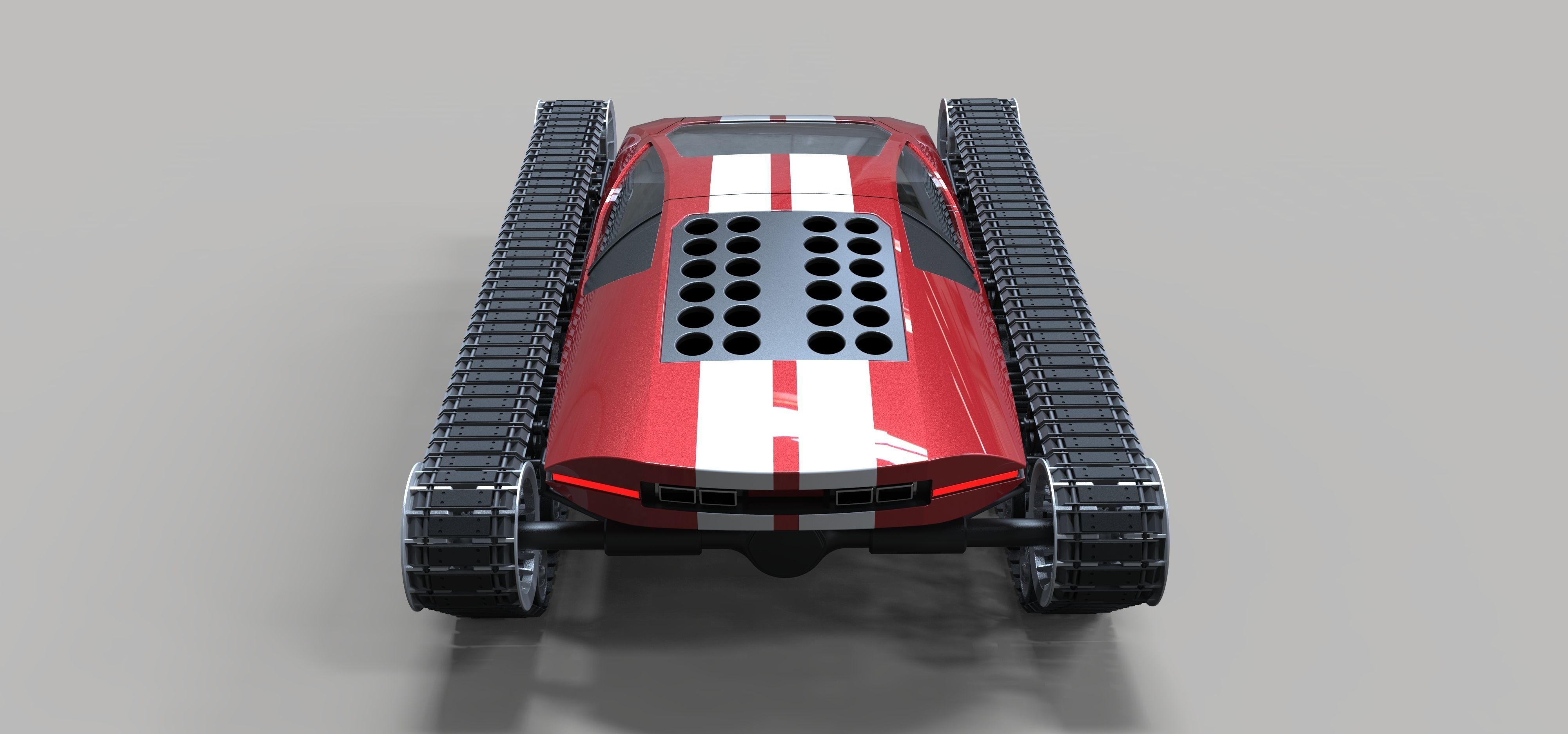 Concept tracked sport car 3D model_15