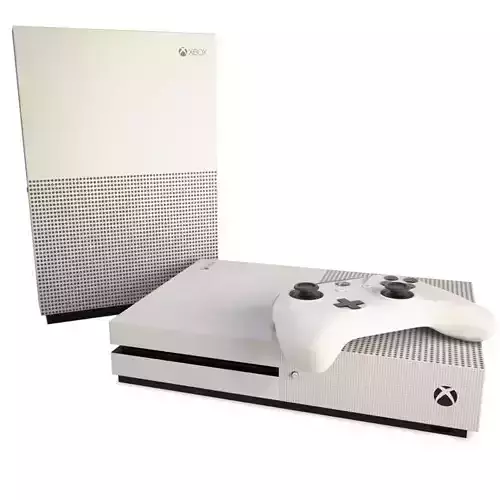 Game Console And Joystick Xbox Slim