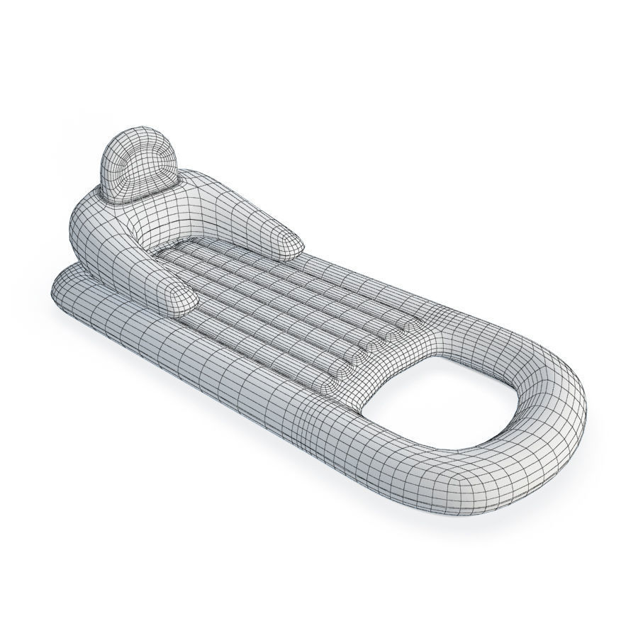 Inflatable Pool Air Mattress Free 3D model_1