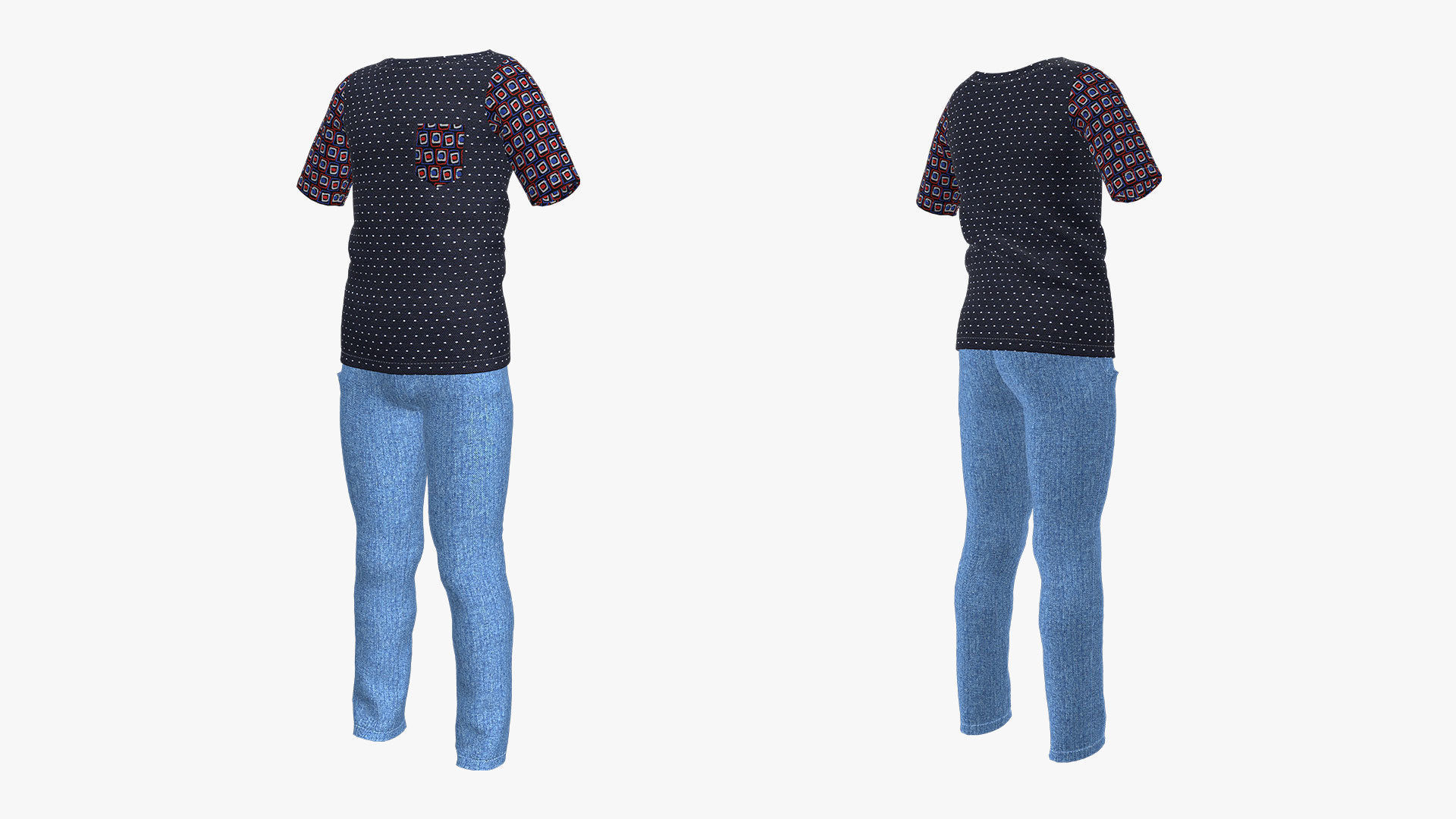 childrens clothes for Boys 3d model 3D model_1