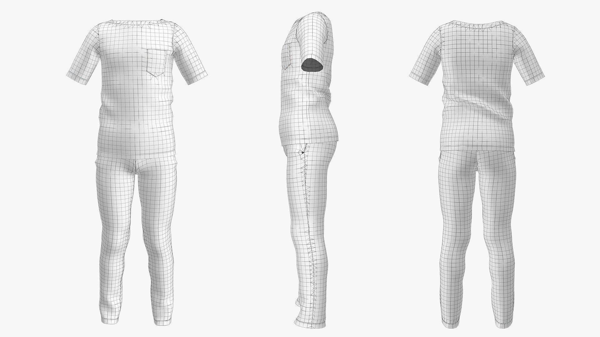 childrens clothes for Boys 3d model 3D model_6