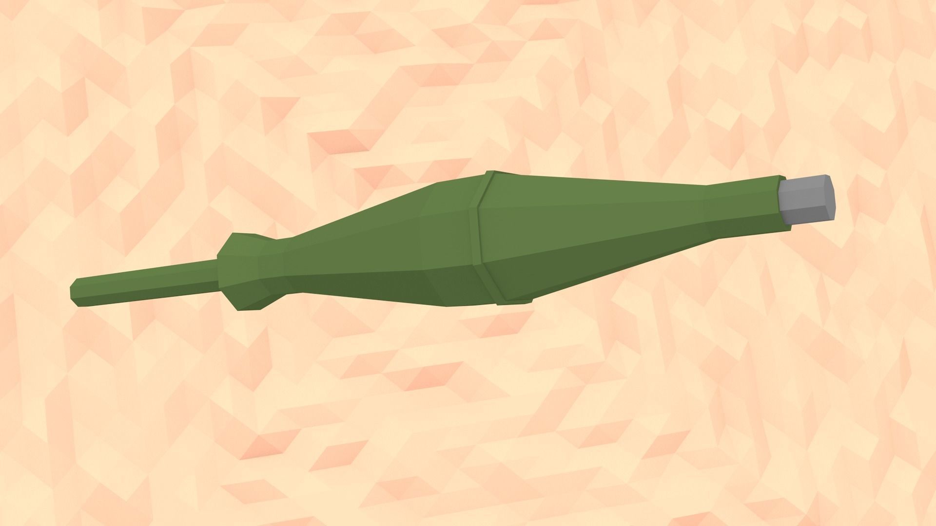 Low-Poly Style RPG-7 Low-poly 3D model_3