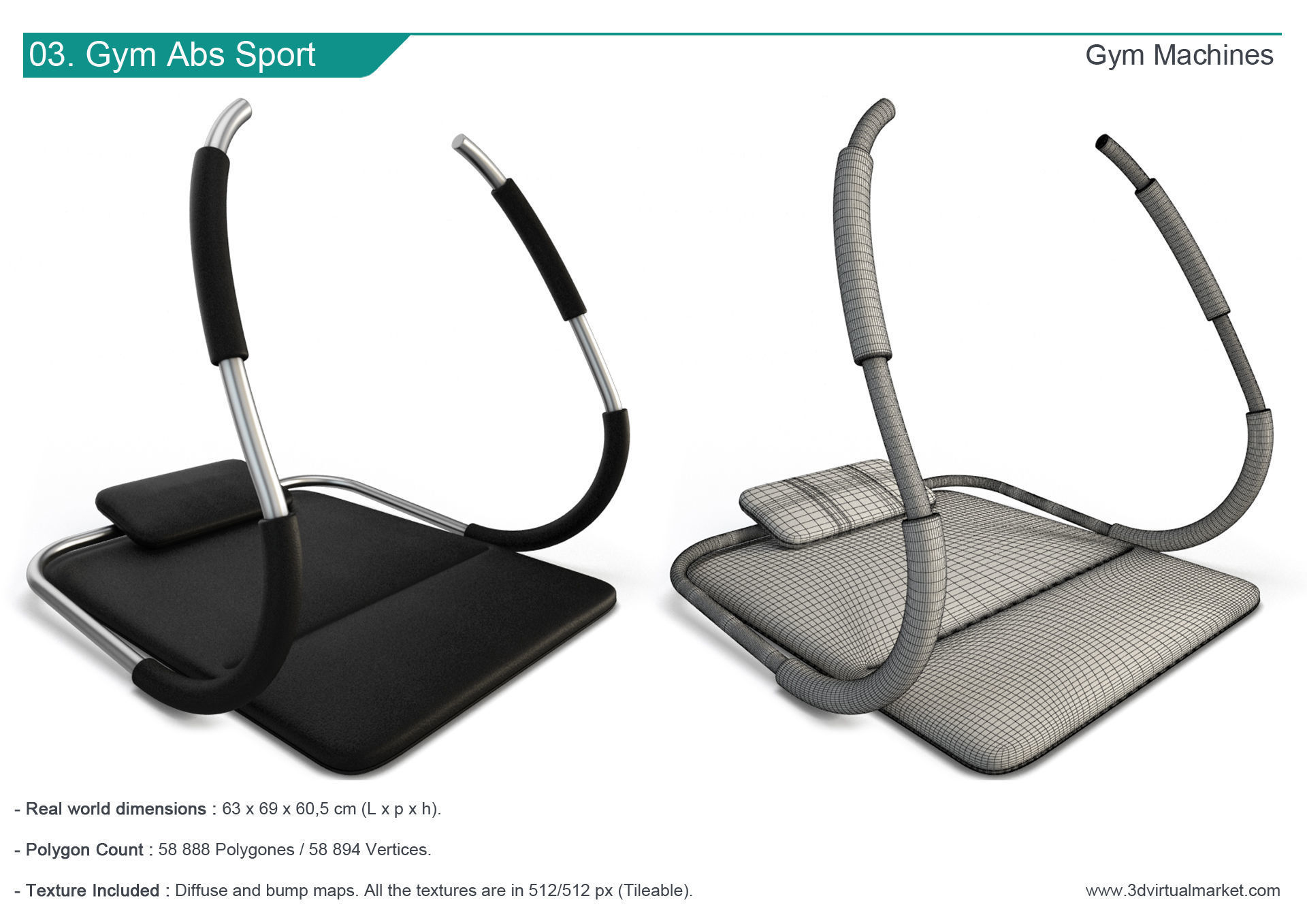 Fitness Machine Room Collection 3D model_4