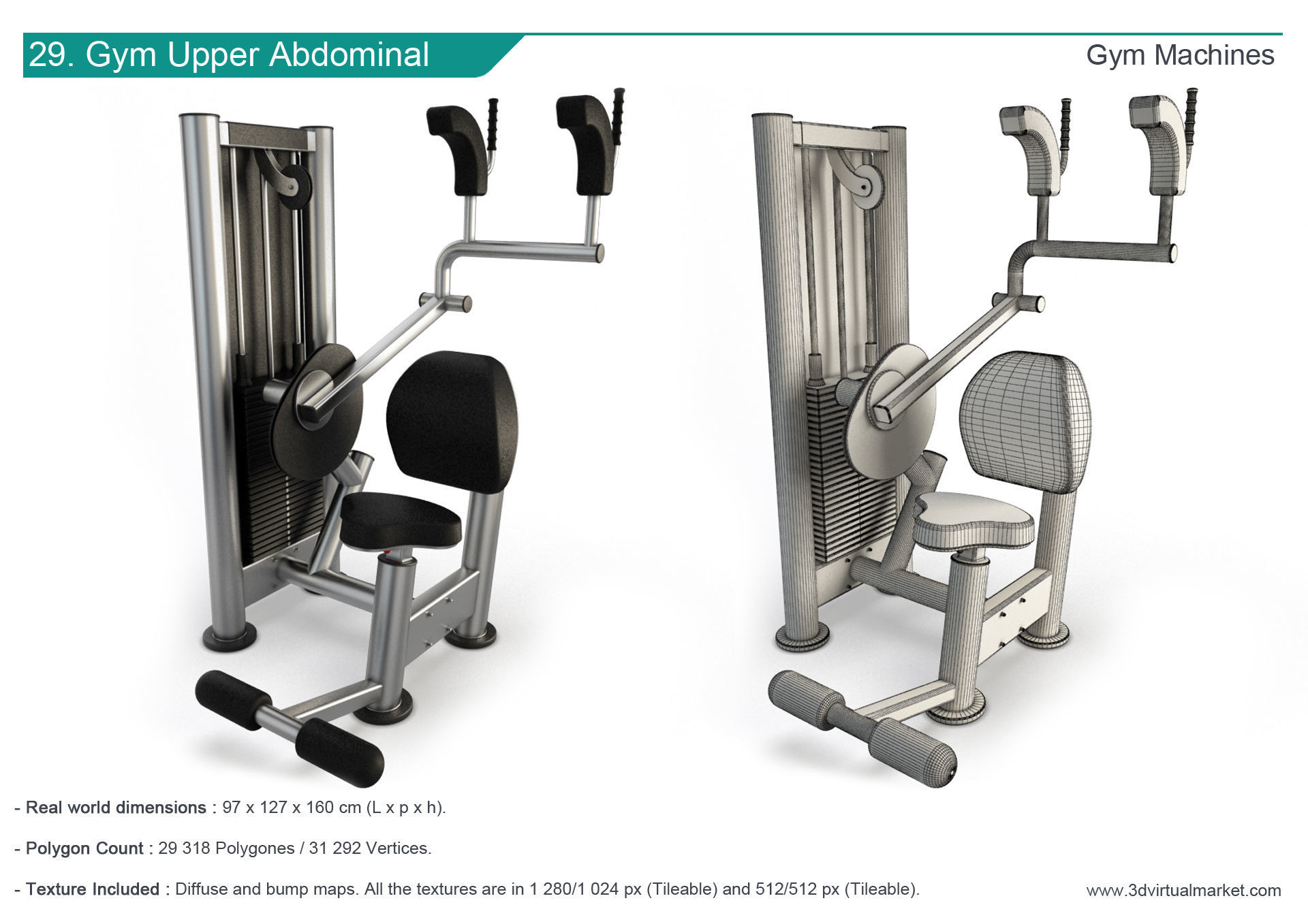 Fitness Machine Room Collection 3D model_30
