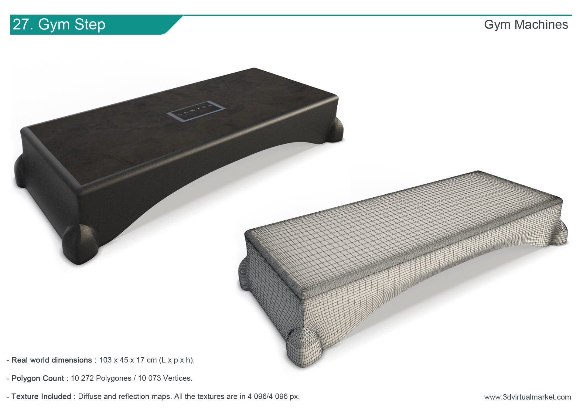 Fitness Machine Room Collection 3D model_28