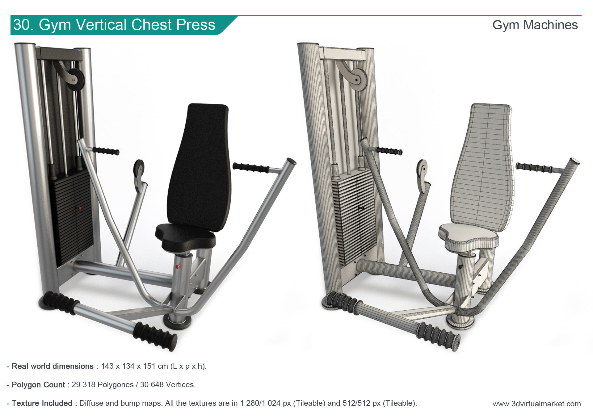 Fitness Machine Room Collection 3D model_31